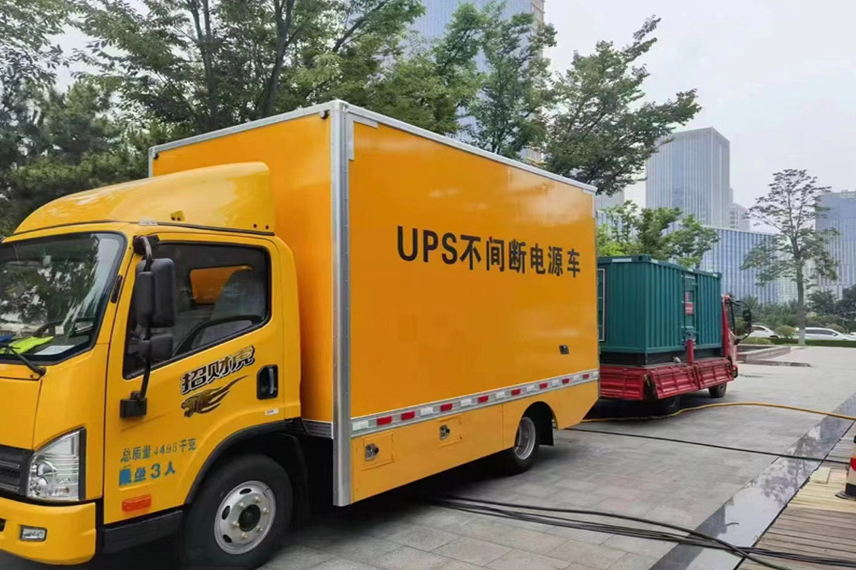 盖州发电机租赁施工现场